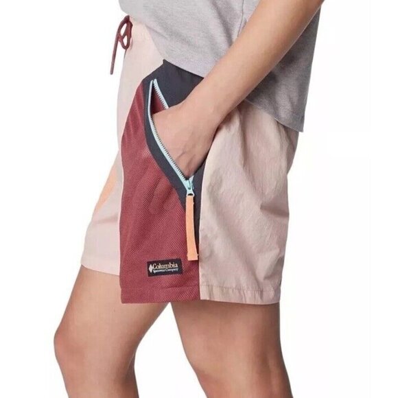 Columbia Riptide Retro Hiking Shorts Dusty Pink Size XXL NEW - Picture 5 of 11
